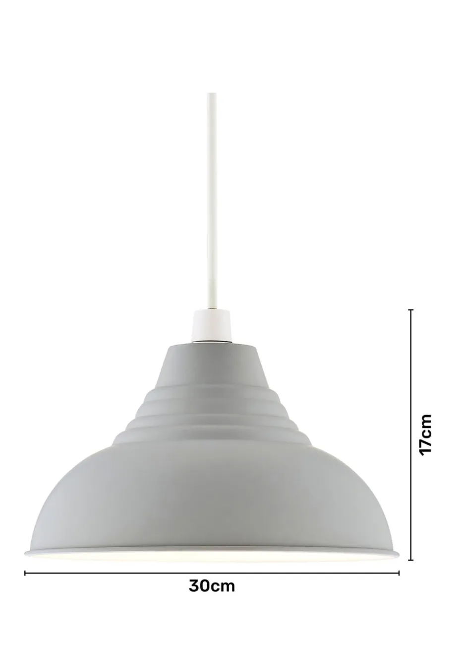 Inlight Metal Dome Easy Fit Lampshade (30cm x 30cm x 17cm)