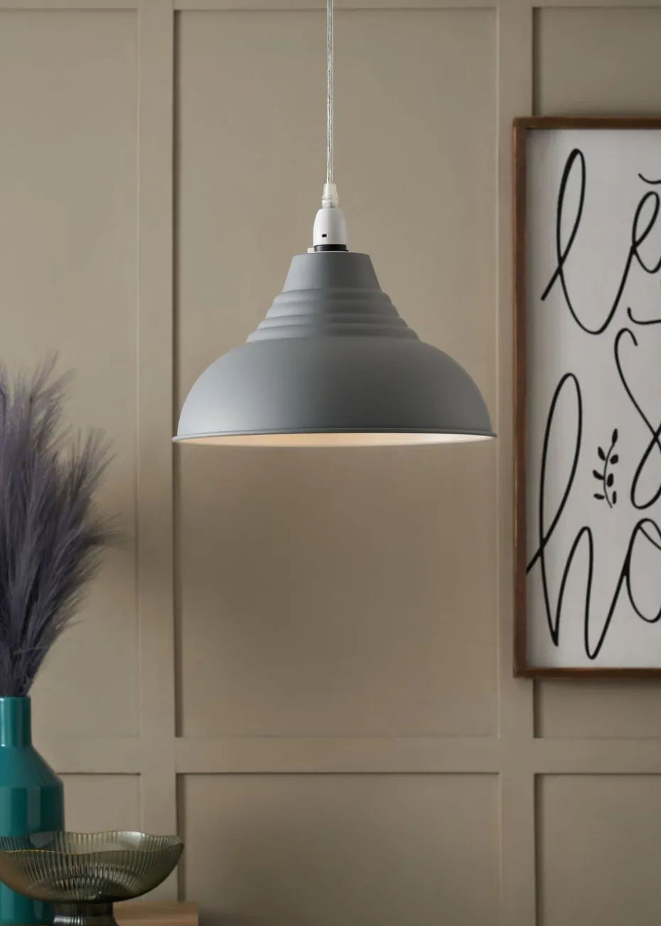 Inlight Metal Dome Easy Fit Lampshade (30cm x 30cm x 17cm)