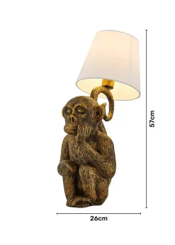 Inlight Monkey Table Lamp (43cm x 33cm x 19cm)