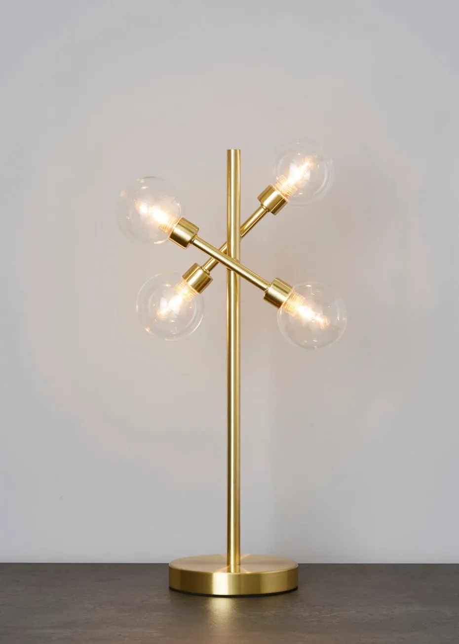 Inlight Nova Brass Table Lamp (50cm x 15cm x 15cm)
