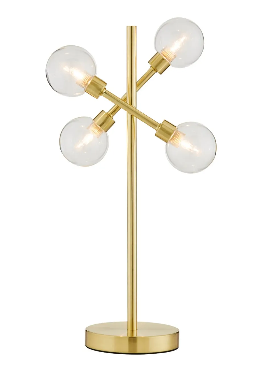 Inlight Nova Brass Table Lamp (50cm x 15cm x 15cm)