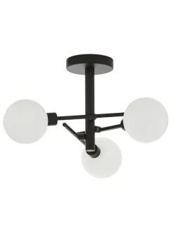 Inlight Nova 3LT Ceiling Light Black (48cm x 48cm x 21cm)