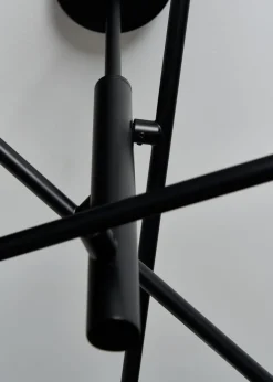 Inlight Nova Semi Flush Ceiling Light Black (56cm x 60cm x 60cm)