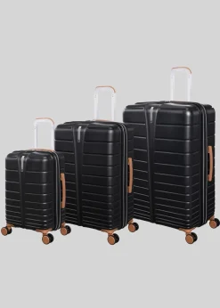 IT Luggage Black Fascinate Hardshell Suitcase