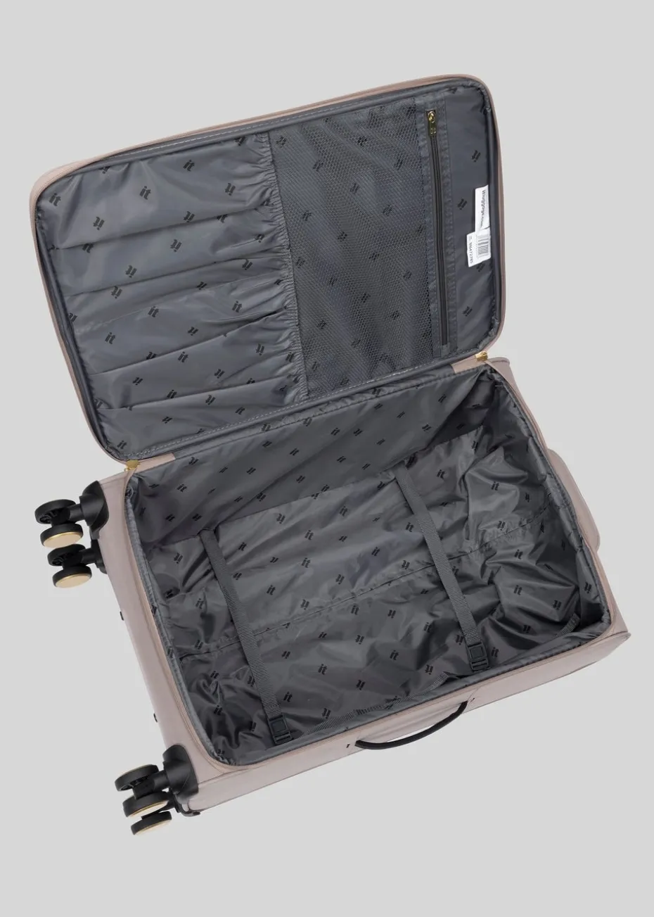 IT Luggage Desirable Sand Suitcase