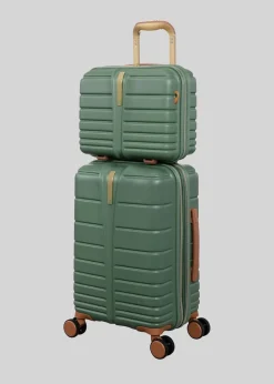 IT Luggage Green Fascinate Hardshell Suitcase