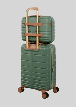 IT Luggage Green Fascinate Hardshell Suitcase