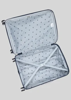 IT Luggage Navy Quilted Suitcase