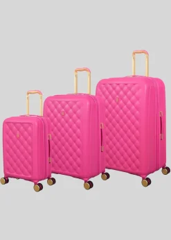 IT Luggage Pink Fashionista Hard Suitcase