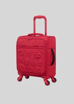 IT Luggage Red Softshell Strawberry Suitcase