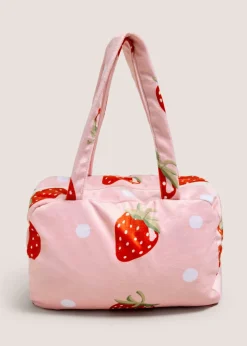 IT Luggage Red Softshell Strawberry Suitcase