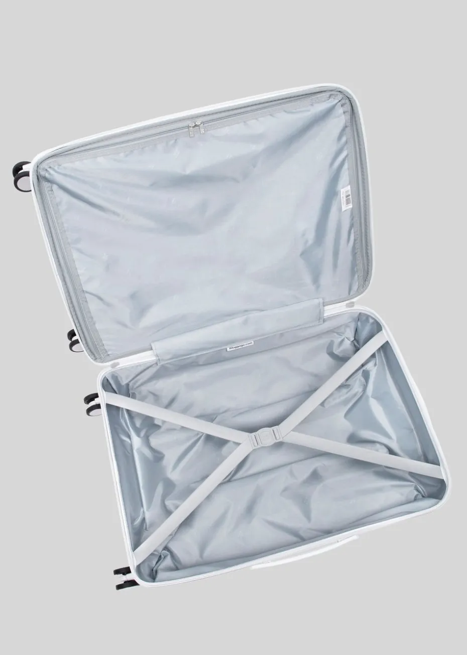IT Luggage White Hardshell Suitcase