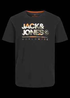 Jack & Jones Black Luke T-Shirt (8-16yrs)
