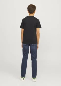 Jack & Jones Black Luke T-Shirt (8-16yrs)