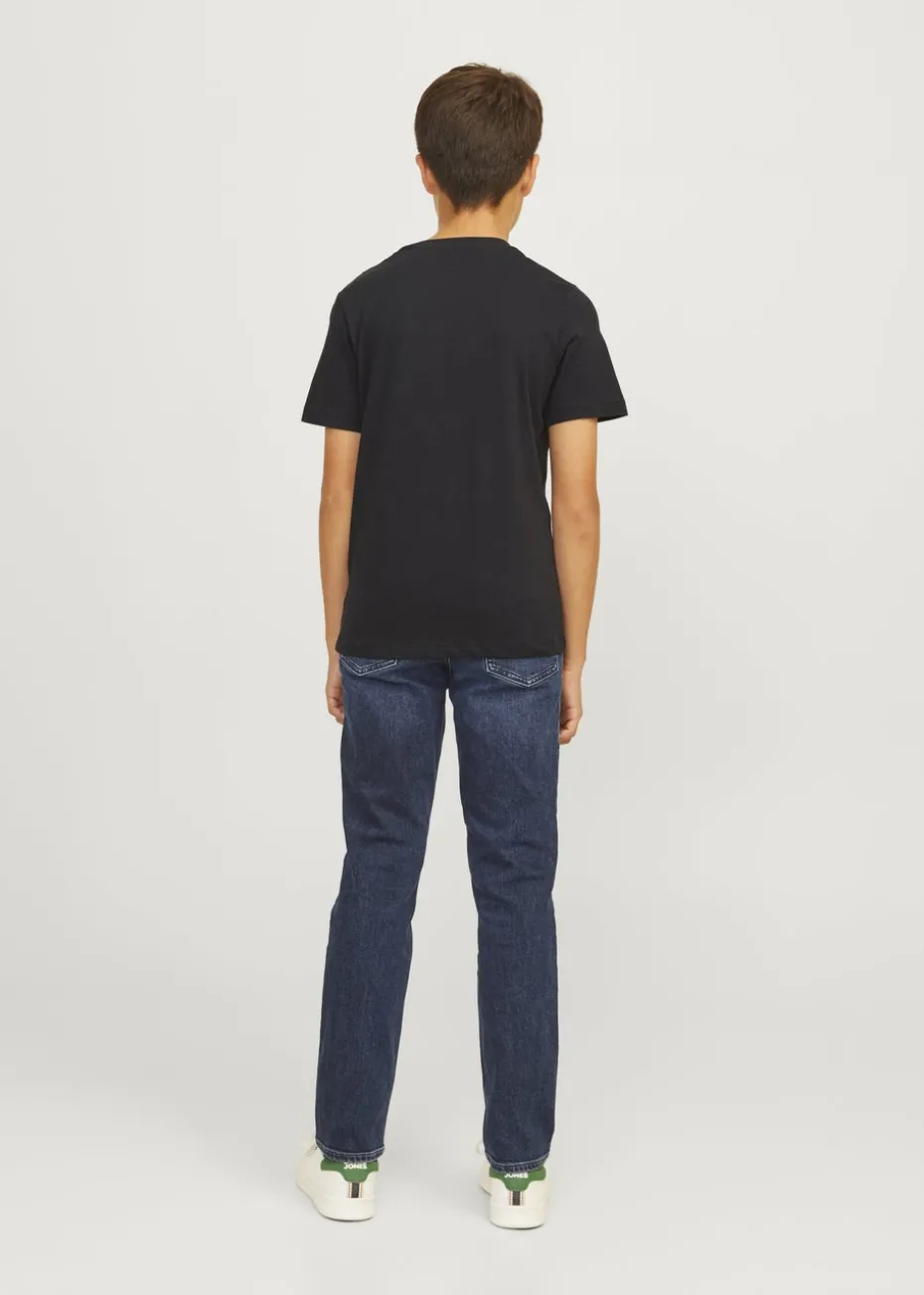 Jack & Jones Black Luke T-Shirt (8-16yrs)