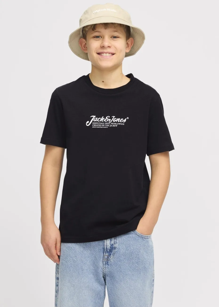 Jack & Jones Black T-Shirt (8-16yrs)