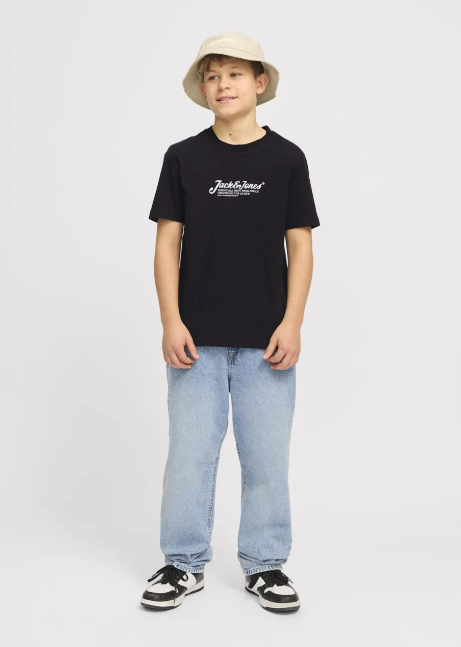 Jack & Jones Black T-Shirt (8-16yrs)