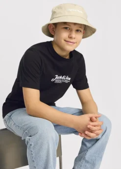 Jack & Jones Black T-Shirt (8-16yrs)
