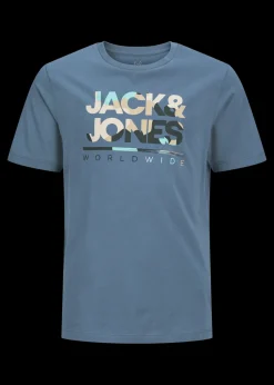 Jack & Jones Blue Luke T-Shirt (8-16yrs)