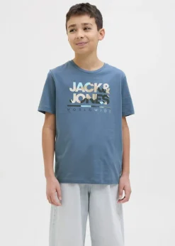 Jack & Jones Blue Luke T-Shirt (8-16yrs)
