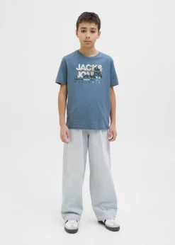 Jack & Jones Blue Luke T-Shirt (8-16yrs)