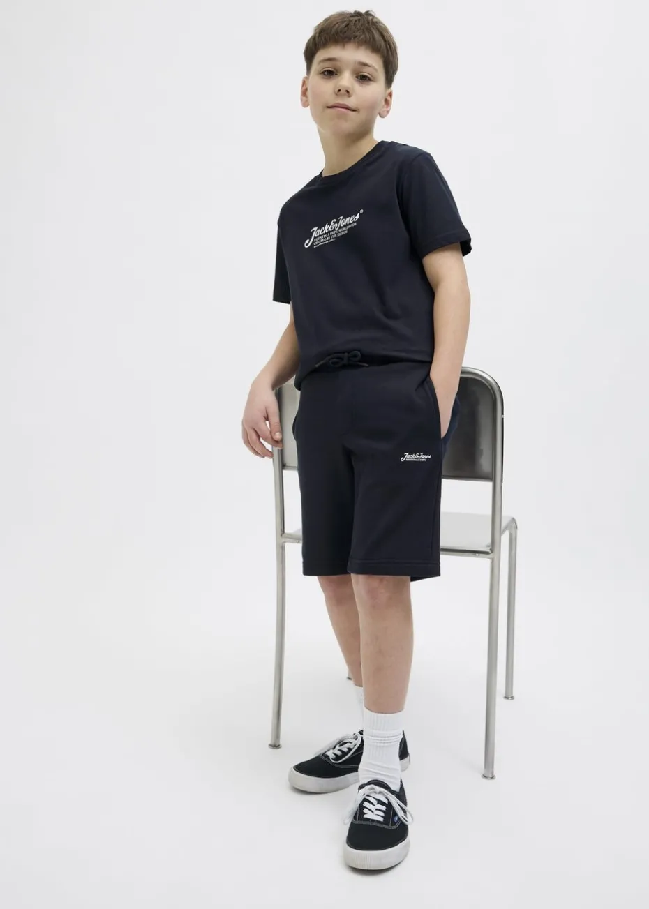 Jack & Jones Boys Black Gordonbeau Shorts (8-16yrs)