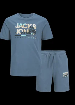 Jack & Jones Boys Blue Luke T-Shirt & Shorts Set (8-16yrs)