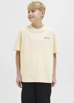 Jack & Jones Boys Cream Printed T-Shirt (8-16yrs)