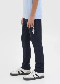 Jack & Jones Boys Navy Logo Jogging Bottoms