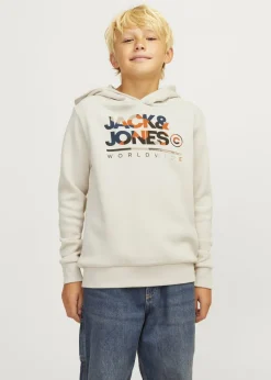 Jack & Jones Cream Luke Hoodie (8-16yrs)
