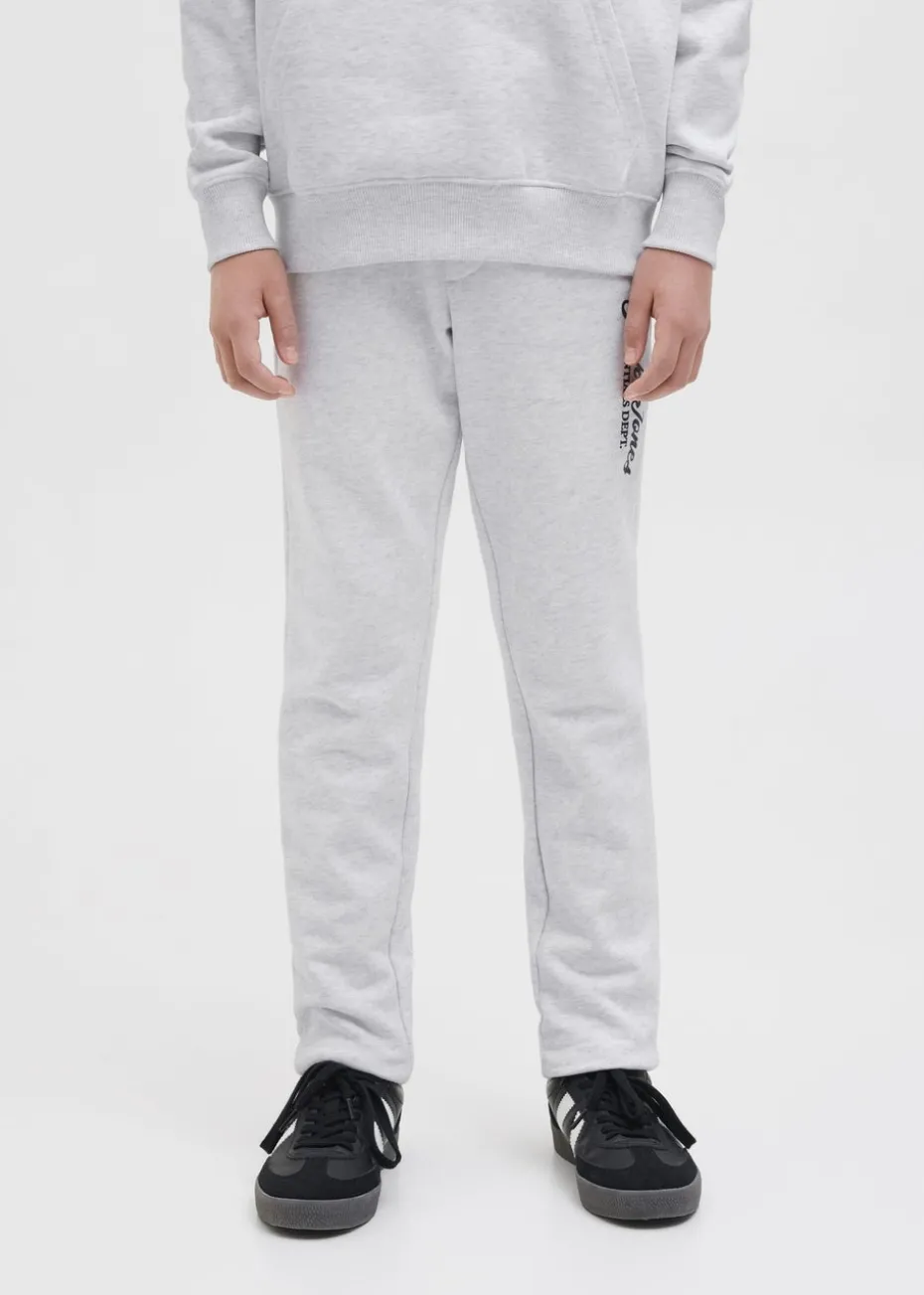 Jack & Jones Grey Slogan Jogging Bottoms