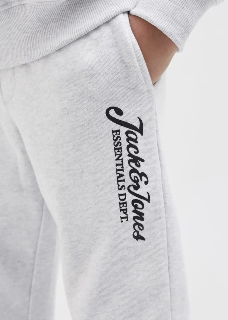 Jack & Jones Grey Slogan Jogging Bottoms