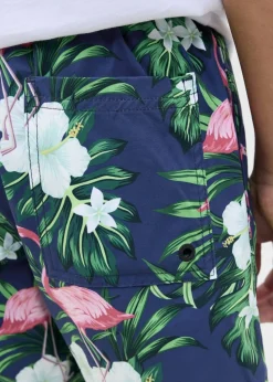 Jack & Jones Jnr Navy Printed Swim Shorts