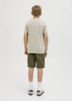 Jack & Jones Kids Beige Hawaii T-Shirt (8-16yrs)