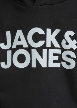 Jack & Jones Kids Black Logo Hoodie (8-16yrs)