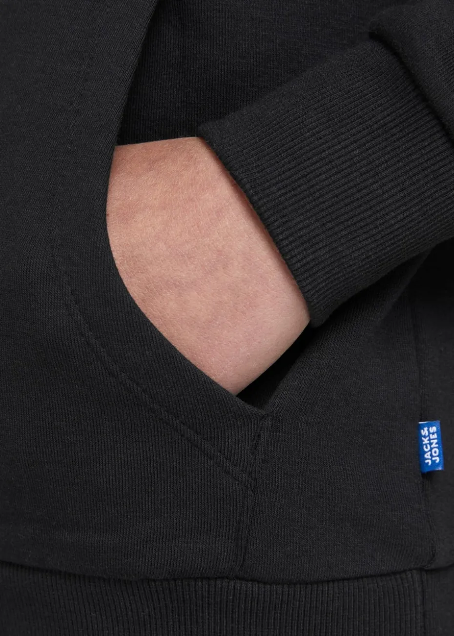Jack & Jones Kids Black Logo Hoodie (8-16yrs)