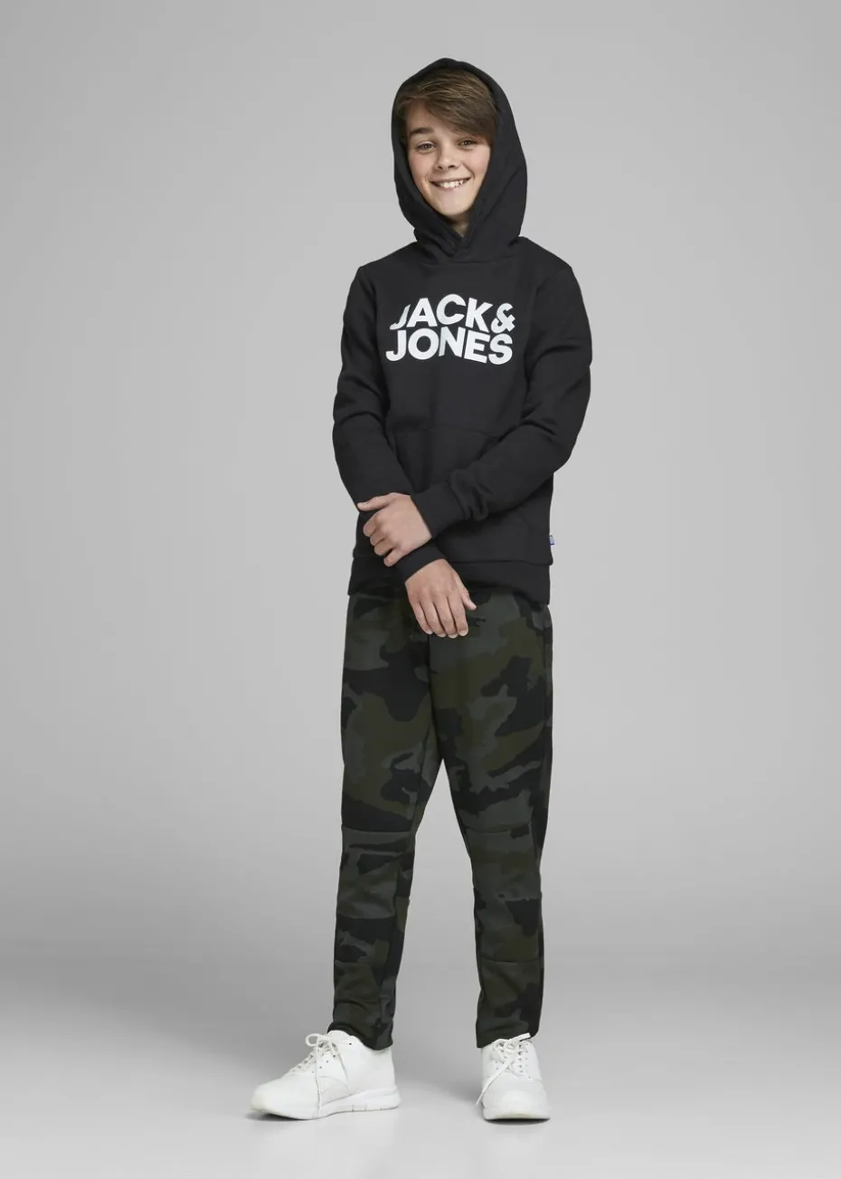 Jack & Jones Kids Black Logo Hoodie (8-16yrs)