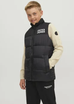 Jack & Jones Kids Black Bodywarmer (8-16yrs)