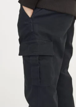 Jack & Jones Kids Black Barley Cargo Trousers (8-16yrs)