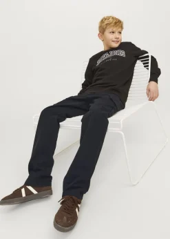 Jack & Jones Kids Black Barley Cargo Trousers (8-16yrs)