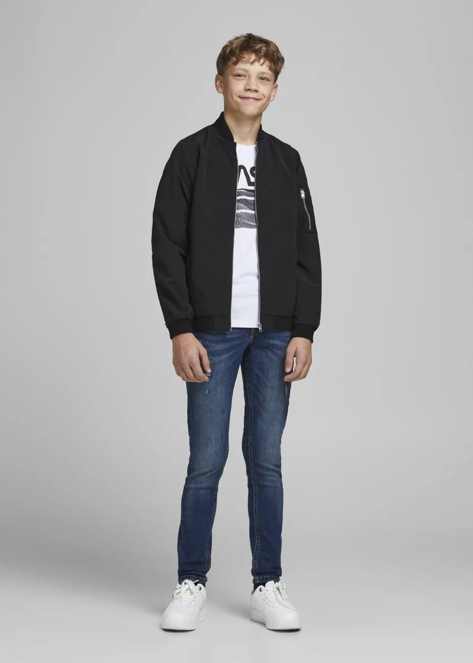 Jack & Jones Kids Black Rush Bomber Jacket (8-16yrs)