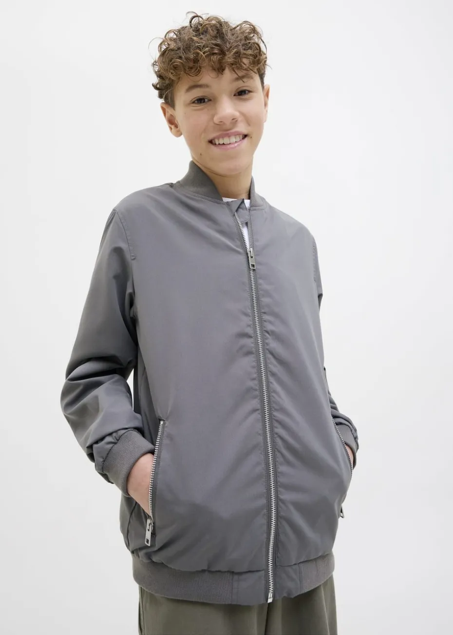 Jack & Jones Kids Grey Rush Bomber Jacket