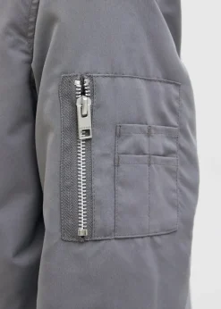 Jack & Jones Kids Grey Rush Bomber Jacket