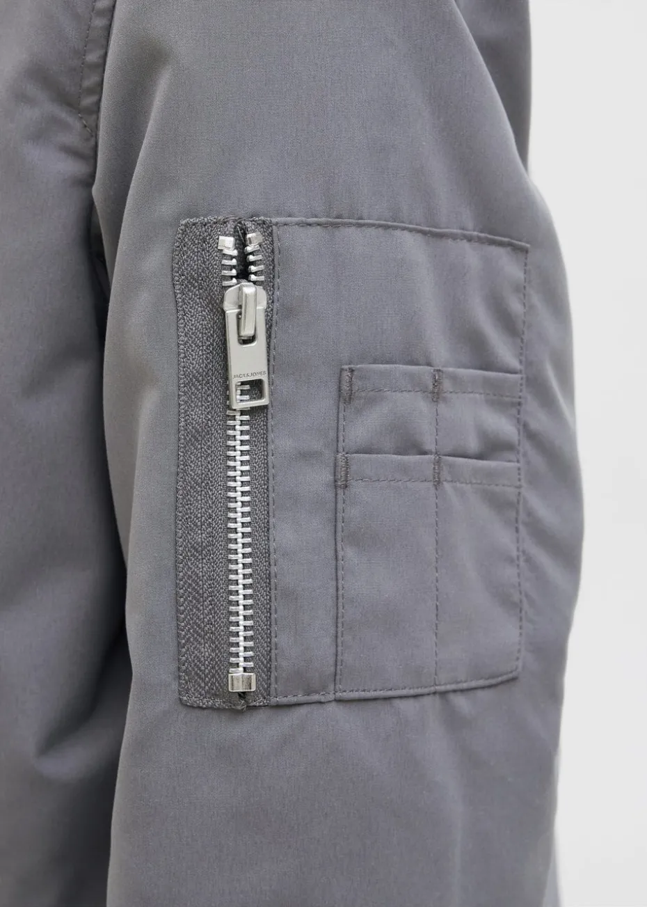 Jack & Jones Kids Grey Rush Bomber Jacket
