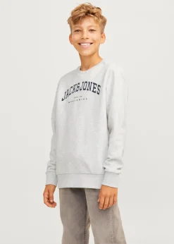 Jack & Jones Kids Grey Varsity Sweatshirt (8-16yrs)