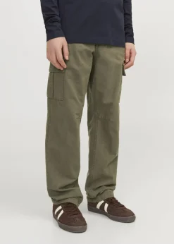 Jack & Jones Kids Khaki Cargo Trousers (8-16yrs)
