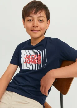 Jack & Jones Kids Navy Logo T-Shirt (6-16yrs)