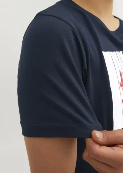 Jack & Jones Kids Navy Logo T-Shirt (6-16yrs)