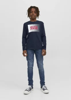 Jack & Jones Kids Navy Long Sleeve T-Shirt (8-16yrs)