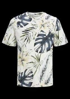 Jack & Jones Kids White Hawaii T-Shirt (8-16yrs)